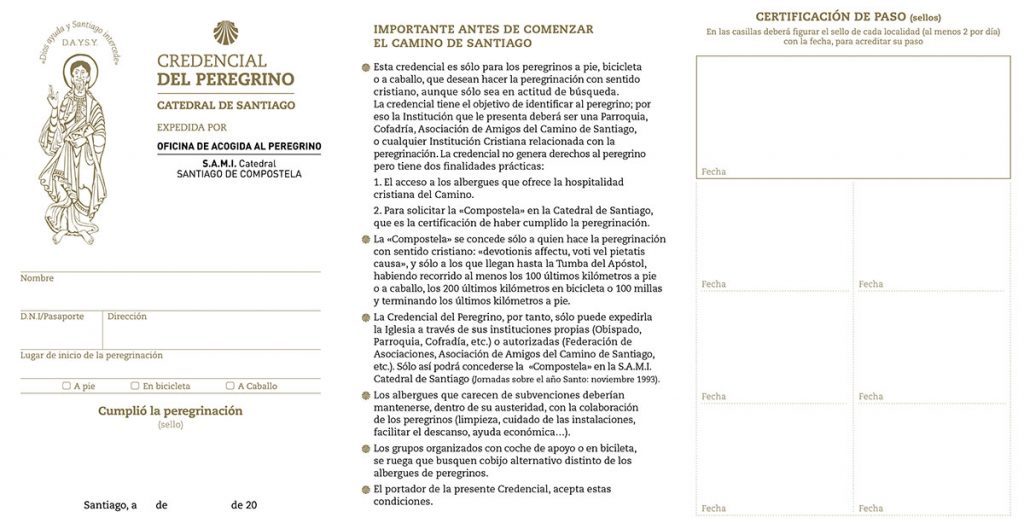 como conseguir la credencial del peregrino en sarria